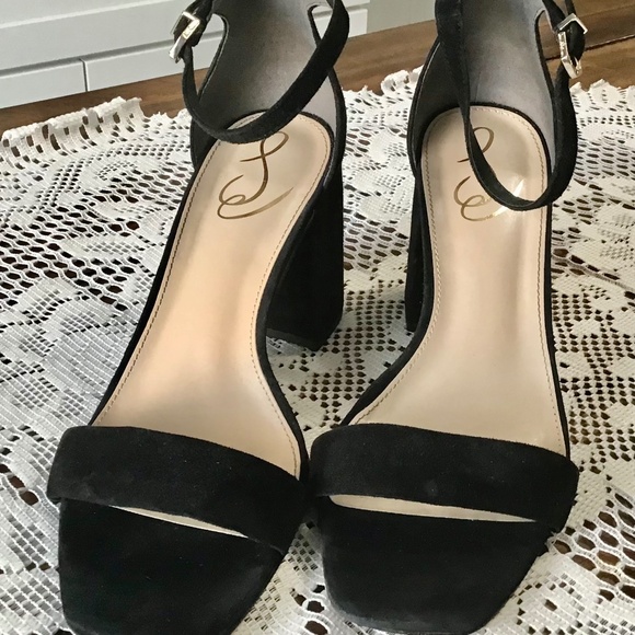 Sam Edelman Daniella Block Heel Sandal~Black~Size 9 1/2W - Picture 2 of 7